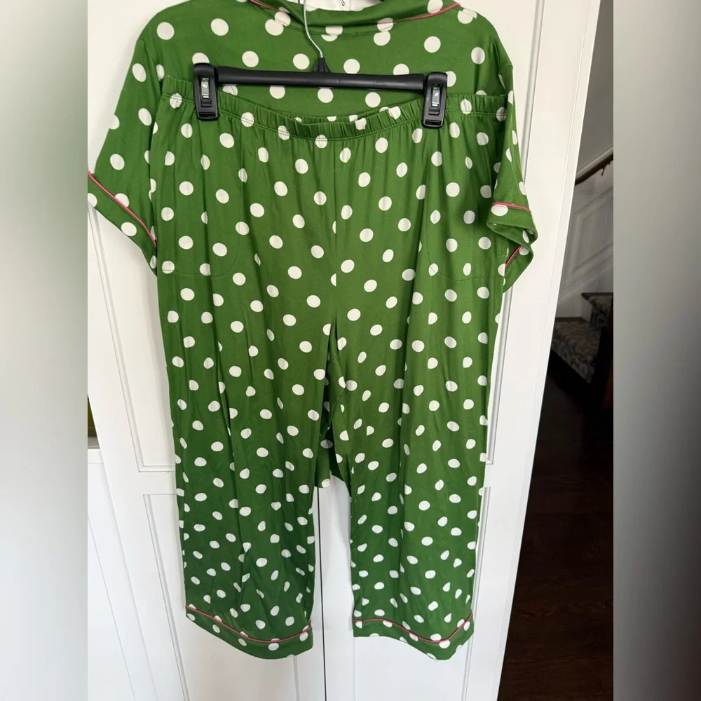 Kate Spade NEW NY Print crop PJ Set Size 1X